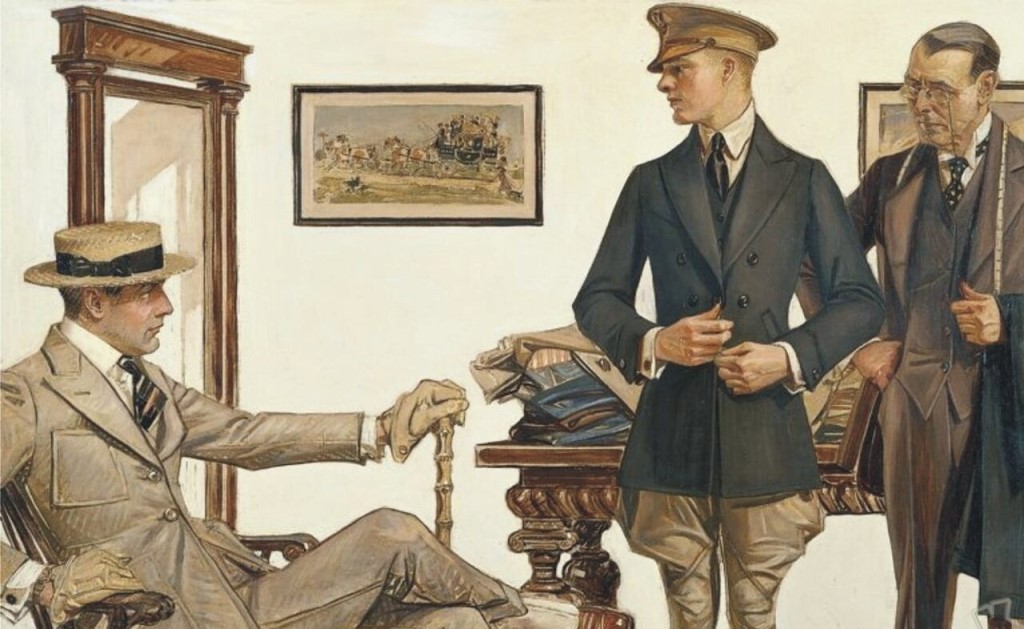Подбор мужской одежды XIX век